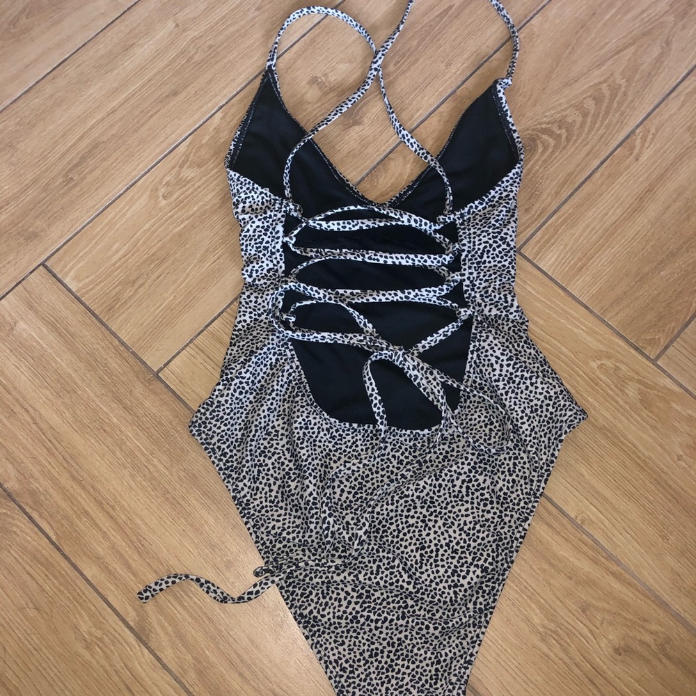 Leopard print one piece